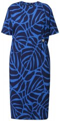 Ulla Popken 848162 Rochie midi imprimată Bleumarin