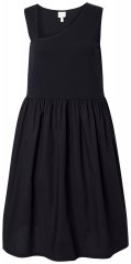 Ulla Popken 848305 Rochie midi fără mâneci cu decolteu în V Neagră