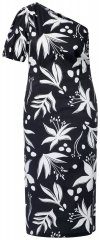 Ulla Popken 848510 Rochie midi cu flori Neagră