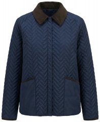 Ulla Popken 849111 Geacă matlasată Bleumarin