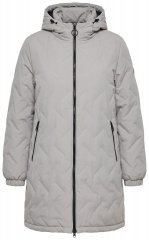 Ulla Popken 849552 Palton matlasat Gri