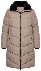 Ulla Popken 850041 Palton matlasat Taupe