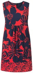 Ulla Popken 850175 Rochie din jerseu imprimată Coral