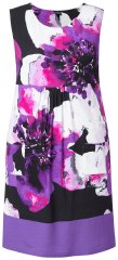 Ulla Popken 850175 Rochie din jerseu fără mâneci cu buzunare Lila