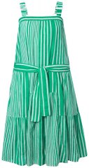 Ulla Popken 850197 Rochie în dungi cu volane Verde