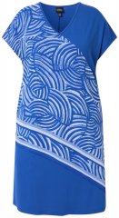 Ulla Popken 850389 Rochie din șifon imprimată Albastru