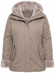 Ulla Popken 850509 Geacă din blană artificială Taupe