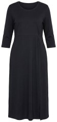 Ulla Popken 850910 Rochie maxi cu mânecă 3/4 Neagră