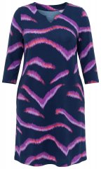 Ulla Popken 850920 Rochie din jerseu Bleumarin