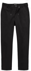 Men+ 663 Bilbao Flexlastic Pantaloni din jerseu cu talie elastică Neagră