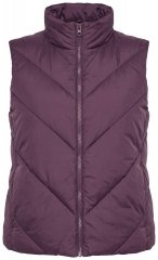 Ulla Popken 851833 Vestă matlasată cu guler înalt Maro