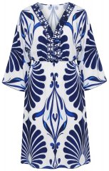 Ulla Popken 852314 Rochie imprimată Alb