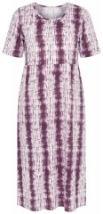 Ulla Popken 852854 Rochie midi în dungi Maro