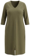 Ulla Popken 853510 Rochie midi cu buzunare Kaki