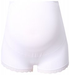 Ulla Popken 853631 Chiloți de gravidă cu dantelă Alb