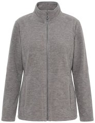 Ulla Popken 853668 Geacă din polar cu guler înalt Gri