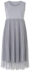Ulla Popken 853879 Rochie midi în formă de A Gri