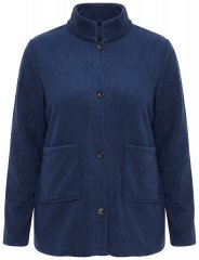 Ulla Popken 854200 Jachetă din fleece Bleumarin