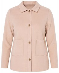 Ulla Popken 854200 Jachetă din fleece Maro deschis