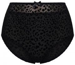 Ulla Popken 854551 Boxeri cu imprimeu animal Neagră