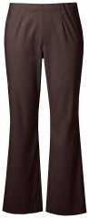 Ulla Popken 854910 Pantaloni stretch călduroși cu talie elastică Maro mahon