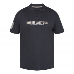 North Latitude Logo Polo Negru
