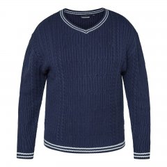 North Latitude V-Neck Knit Albastru marin