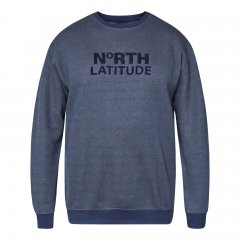 North Latitude Crewneck Logo Sweat Albastru marin