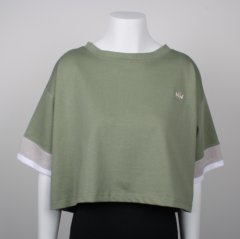 Nora Mikken AGNES Crop Top Green