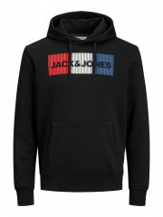 Jack & Jones CORP LOGO Hoodie Black
