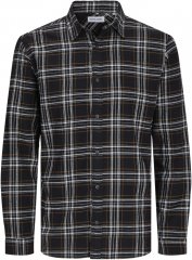 Jack & Jones JOSHUA LS Flannel Shirt Black