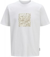 Jack & Jones Tarmac Camo Crew Neck T-Shirt Bright White
