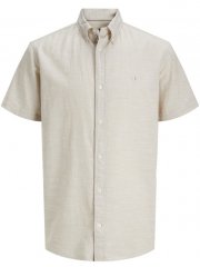 Jack & Jones Summer Shield Short Sleeve Shirt White Pepper
