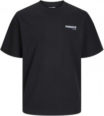 Jack & Jones Charge Crew Neck Printed T-Shirt Black
