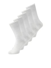 Jack & Jones Basic Șosete de tenis Alb 5-pack