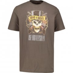 JP1880 T-Shirt Skull Print Guns N Roses Khaki