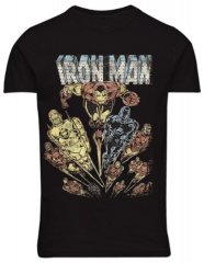 North Latitude 51349 Tricou cu imprimeu Iron Man Neagră