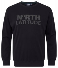 North Latitude 53123 Bluză cu logo Neagră