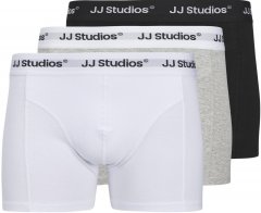 Jack & Jones Soho Solid Trunks 3-pack White/Grey/Black