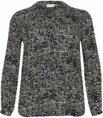 Kaffe Curve Mila Ami Bluză Negru/Turtledove