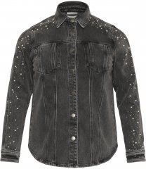 Kaffe Curve Petri Denim Jacket Grey Vintage Wash