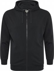 North Latitude Denim Hooded Full-Zip Sweatshirt Black TALL