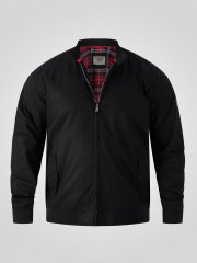 D555 Kent Elastic Rib Hem & Cuffs Harrington Jacket Black