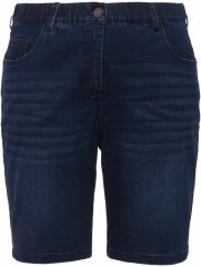 Ulla Popken Basic Denim Mandy Bermuda Shorts Blue Denim