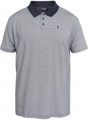 North Latitude 61136 Tricou Polo Dungat Vopsit în Fir Bleumarin