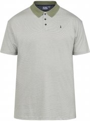 North Latitude 61136 Tricou Polo Dungat Vopsit în Fir Verde Măsliniu