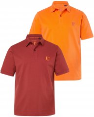 JP1880 Polo Shirts 2-pack Piqué Red Orange