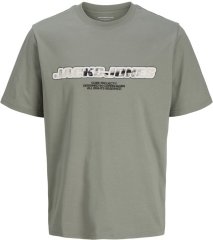 Jack & Jones Lido Core Front Print T-Shirt Shadow Grey
