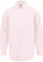 D555 Oliver Cămașă Elastică Cu Mânecă Lungă Rezistentă La Pete Fără Călcare Roz