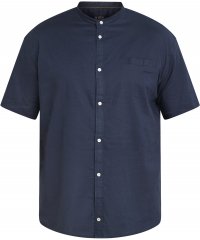 North Latitude 61109 Cămașă cu Mânecă Scurtă cu Guler Mao Bleumarin